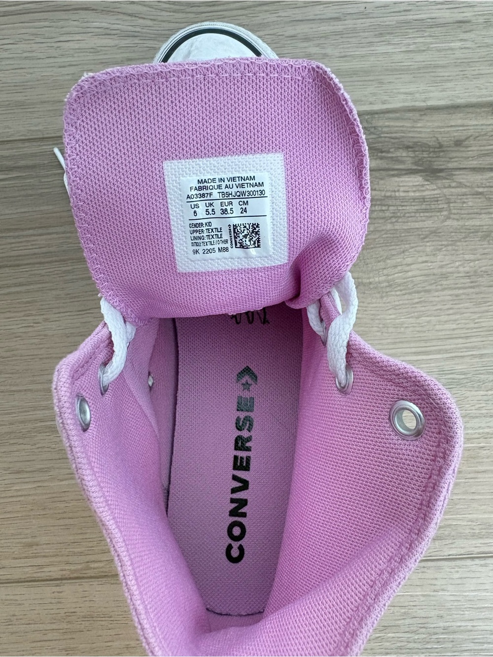 Converse High-Top Platform Sneakers in Bright Pink - Picture 5 of 5